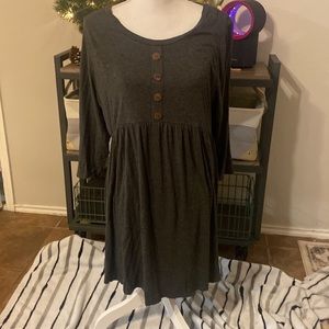 Chic Soul Grey Short Dress